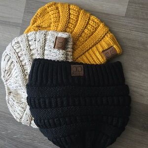 NWOT C.C Beanies